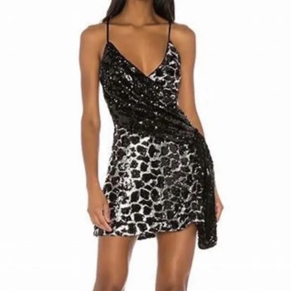 NBD Sequin Wrap Dress
